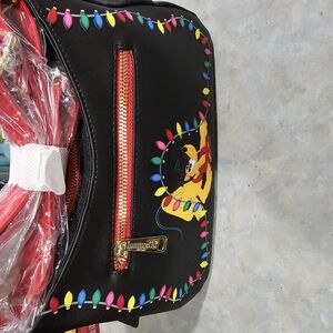 Loungefly Black Disney Bag with Colorful Lights